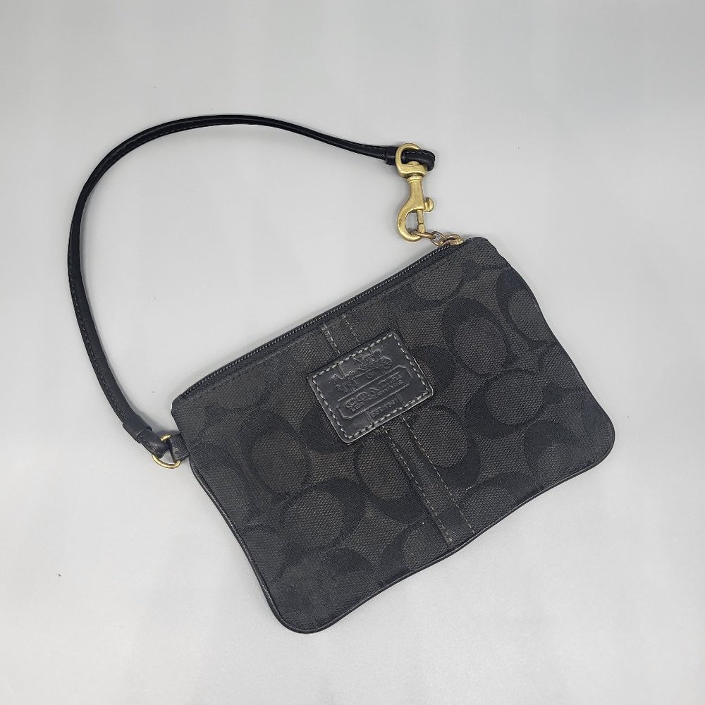 Coach Logo Wristlet